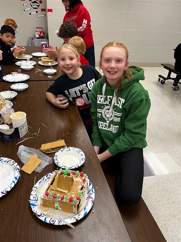 Gingerbread Houses with the 1st Graders